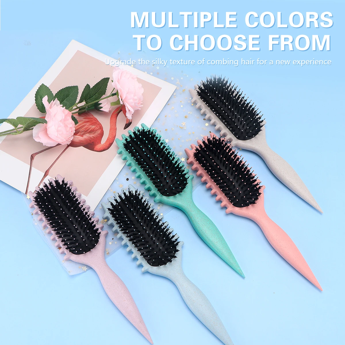 Curly Hair Hairdressing Comb Women Detangling Combs Professional Hair Straightening Scalp Massager Combs Candy Brush Tools 4