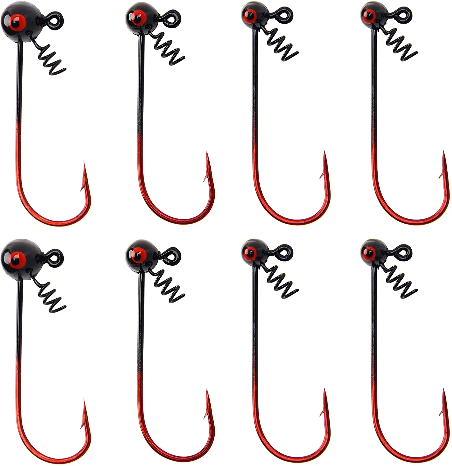 Jig Hooks,Football Bass Jig Head with Screw Lock Worm Fishing Lure Jig for Bass Salmon Trout