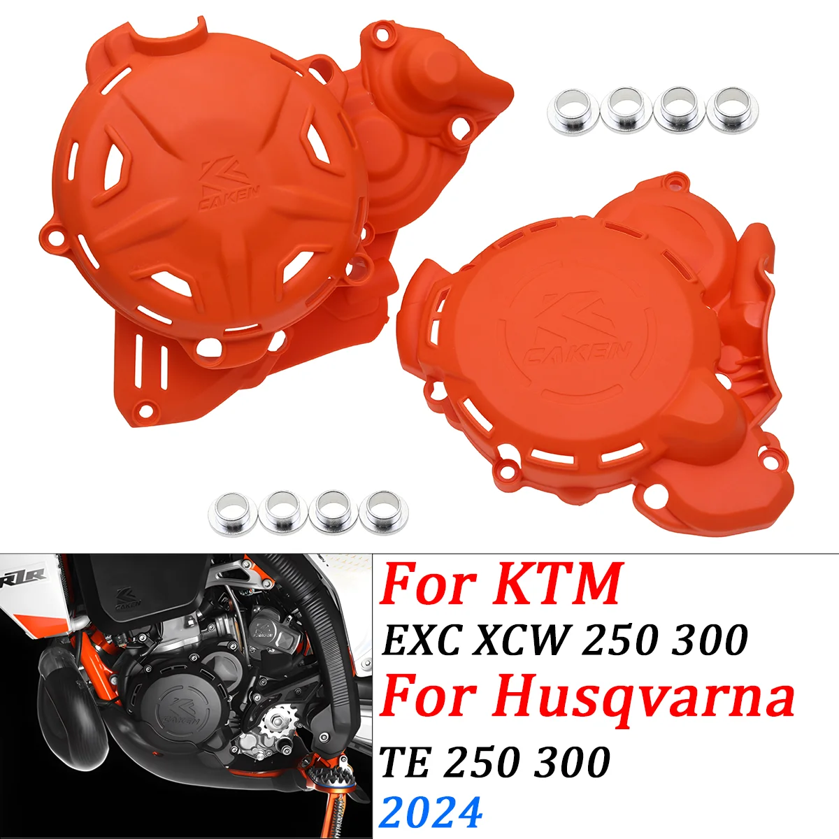 2024 neue Motorrad Motor Kupplung Abdeckung Schutz Schutz Für Husqvarna TE 250 TE 300 Für KTM EXC 250 EXC 300 XC-W250 XC-W300 PRO 2 T