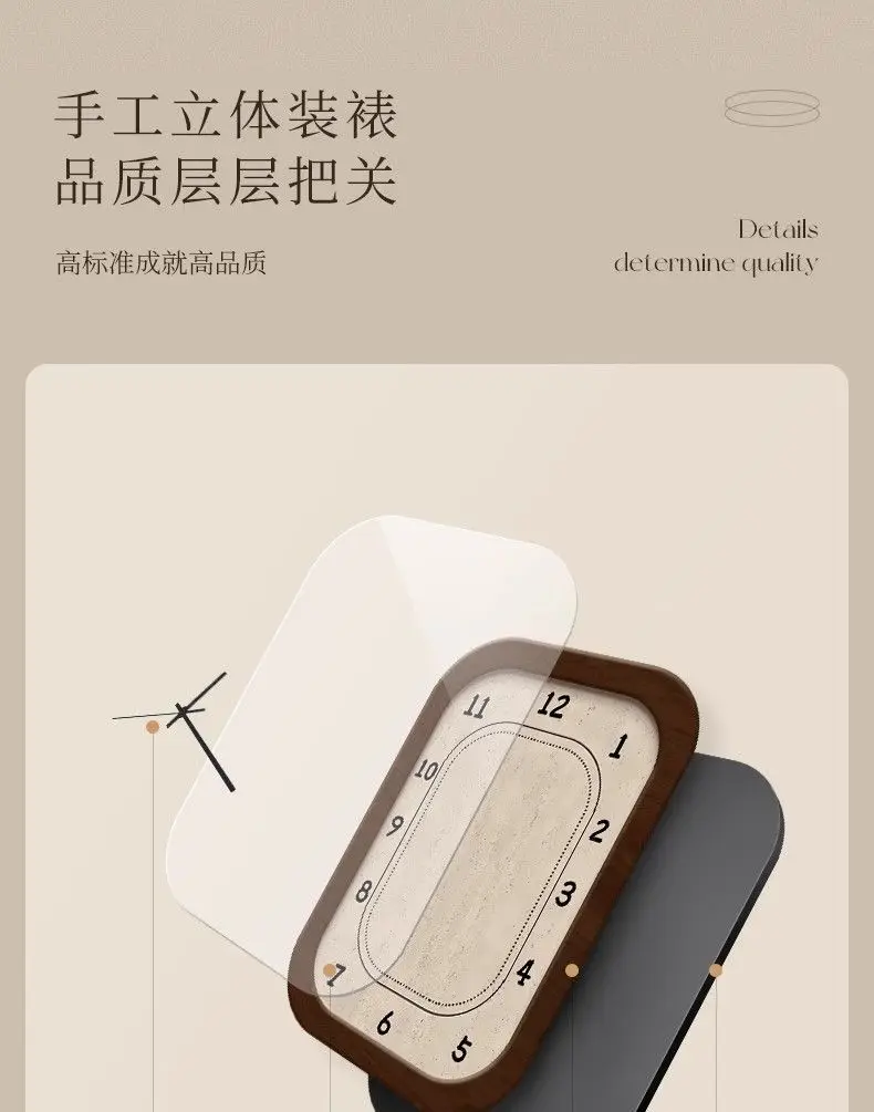 Moderne minimalistische Wohnzimmer dekorative Uhren kreative Wanduhr Mode stille Uhr Uhr Home Dekoration – Detail 12