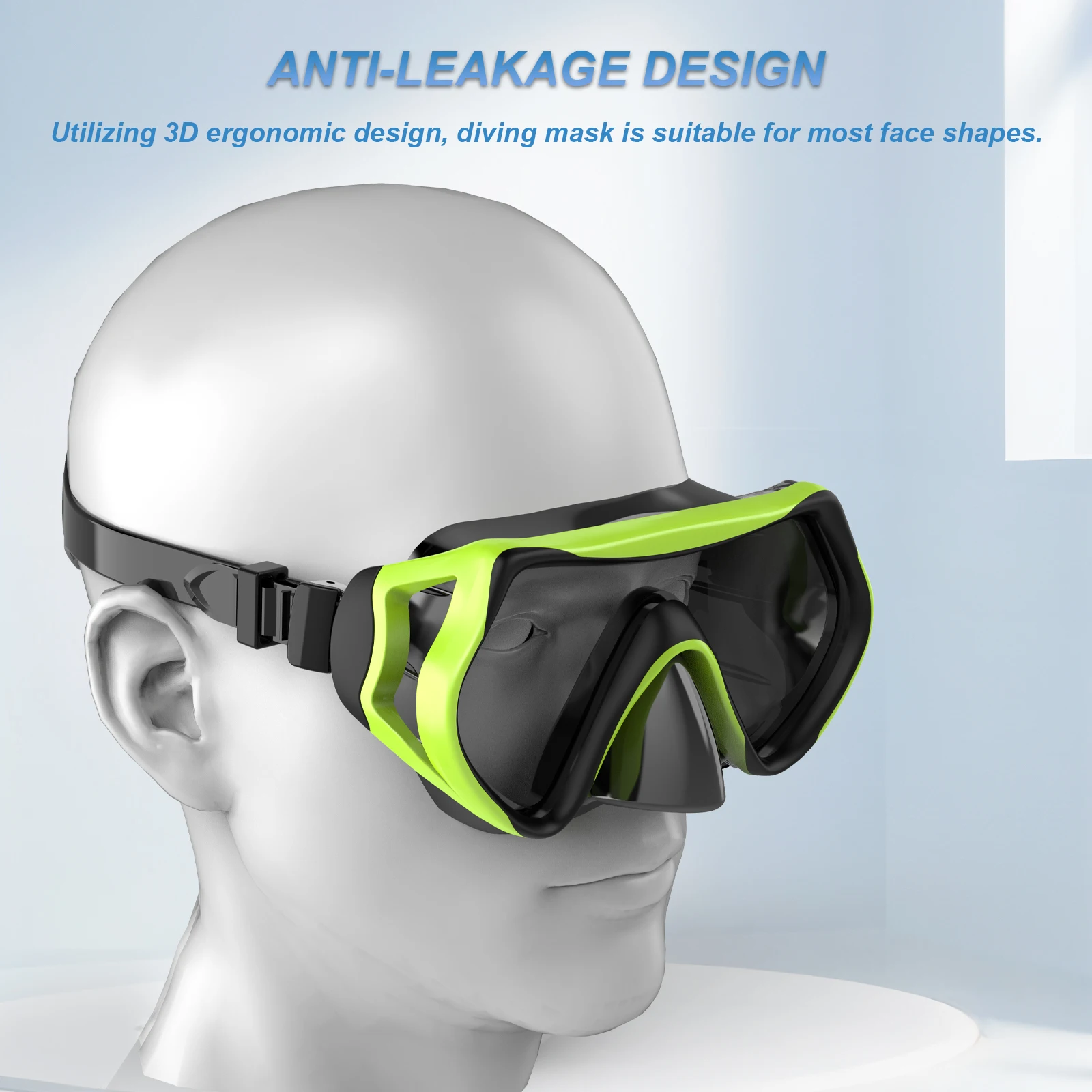 Professional Adult Snorkel Swim Mask Anti-Fog Diving Mask