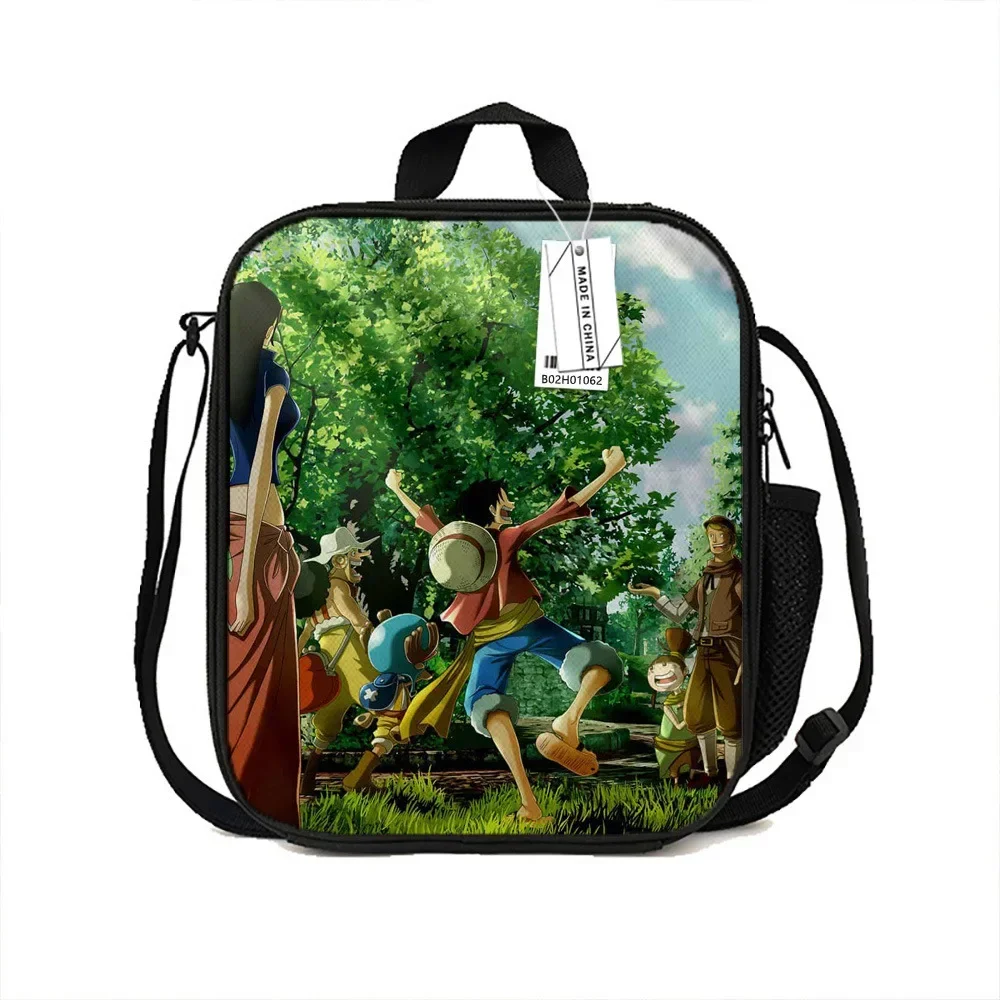 thumbnail image 1 of Bolsa de comida con aislamiento One Piece Navigation King Lufei, bolsa de almuerzo con dibujos animados, bolsa de aislamiento, bolsa de picnic al aire libre Pirate King, nueva bolsa de hielo, 1 of 5