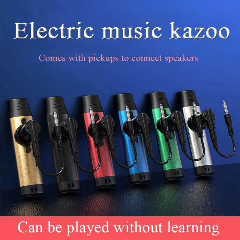 Electronic music kazoo with pickup metal kazoo niche musical instrument
