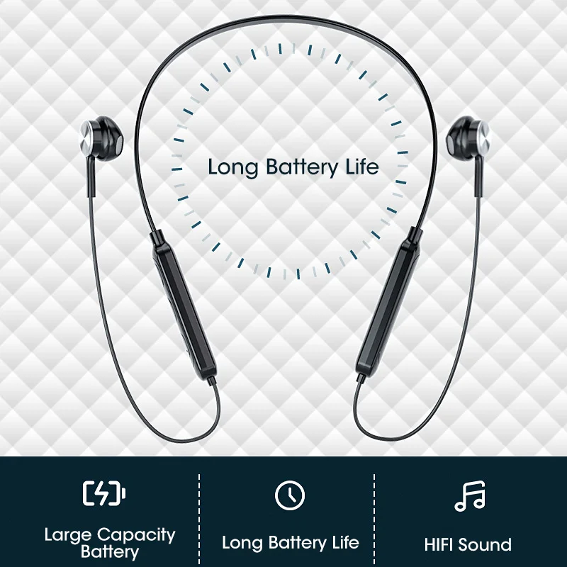 TWS-наушники с подвесной шеей для спорта Беспроводная Bluetooth-гарнитура