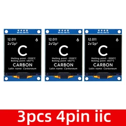 High-Quality 1.5 Inch 128x128 OLED Display Shield Module (3PCS 4PIN IIC)