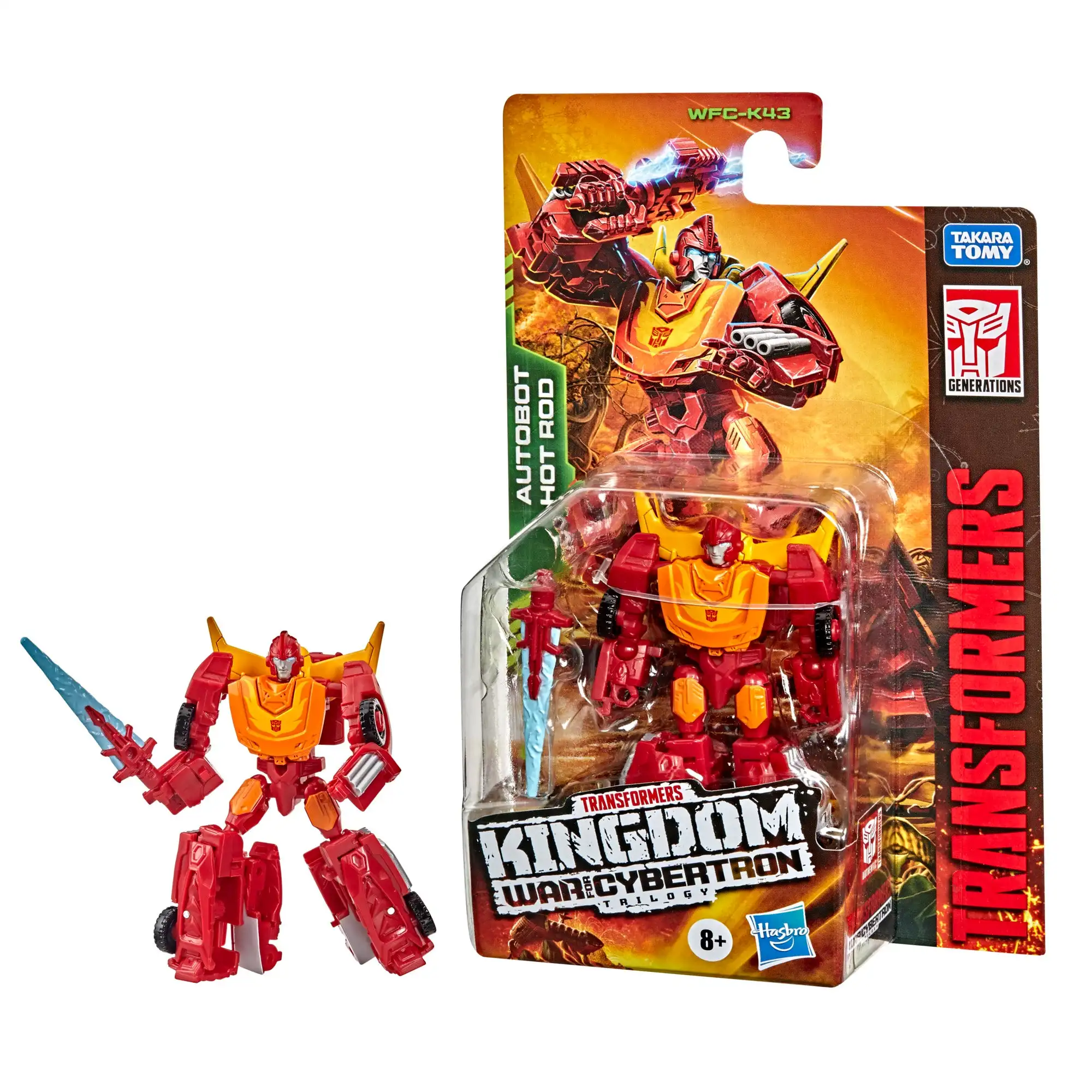 

Hasbro Transformers Generations War for Cybertron Kingdom Core Class WFC-K43 Autobot Hot Rod Toys F5679