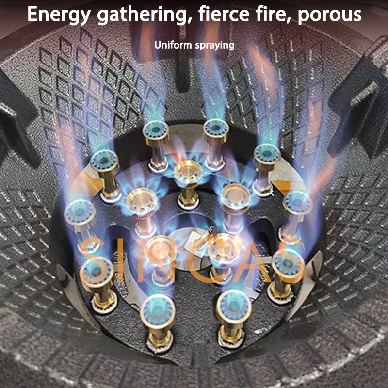 Fierce Fire Stove Commercial Low Pressure Gas Stove Restaurant Liquefied Gas Stove Stir Fry Stove with Flameout Protection 5