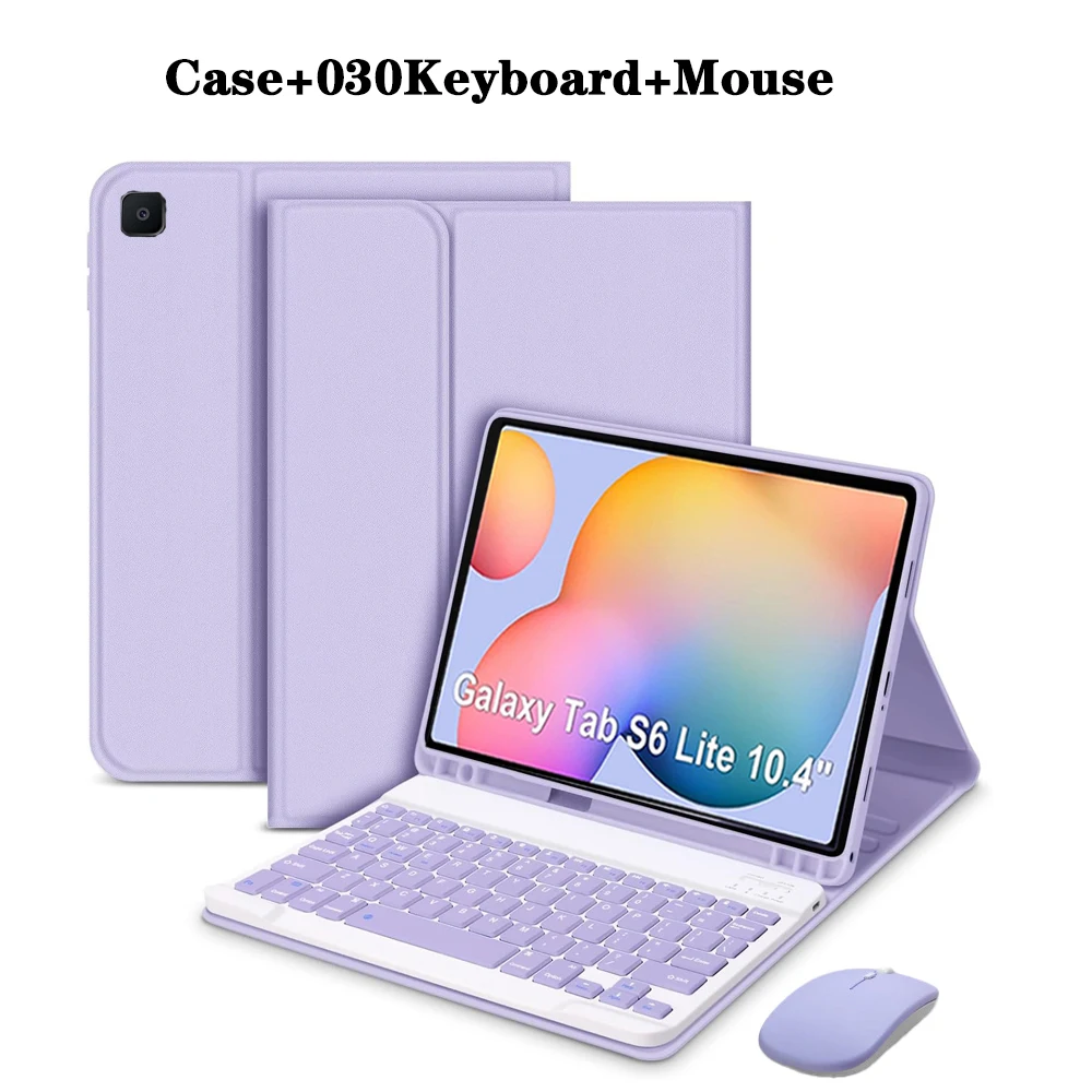 Premium Tablet Case and Keyboard Cover with Pencil Holder, 10.4-Inch