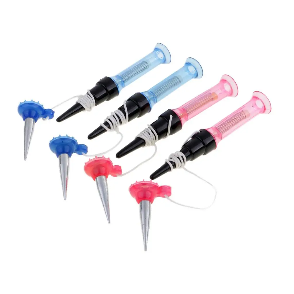 MagiDeal High Quality 4 Pieces Durable Flexible Plastic Spring Golf Tees Set Golf Accessories 3