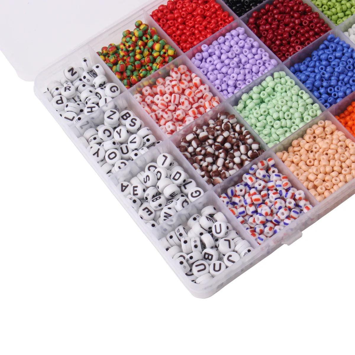 1000pcs Glass Seed Beads Kit Rice Beads Set for Jewelry Making Accessories DIY Bracelets Necklace Earring Craft Kits gift