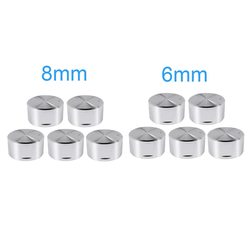 Gas Oven Ignition Parts 5 Pcs Metal Gas Stove Knobs 8Mm Cooker Control Range Oven Knob Burner Knob Gas Hob Switch Parts Accessories