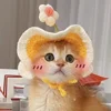Pet Cat Hat Cute Refined Elastic Autumn Winter Puppy Kittens Knitted Hat for Party Photo Shoot Props Decoration Accessories 2