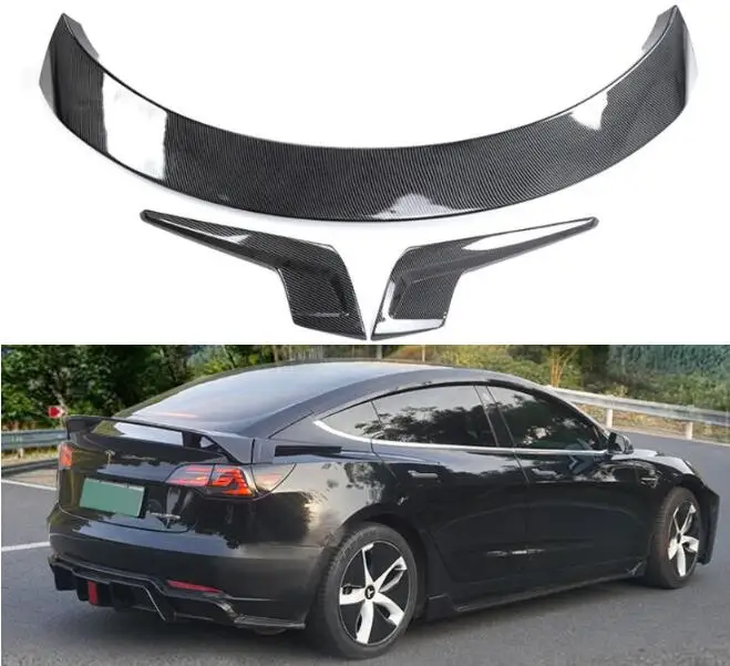 

Высококачественный спойлер для багажника из АБС-углеродного волокна для Tesla Model Y Model 3 2018 2019 2020 2021 2022 2023