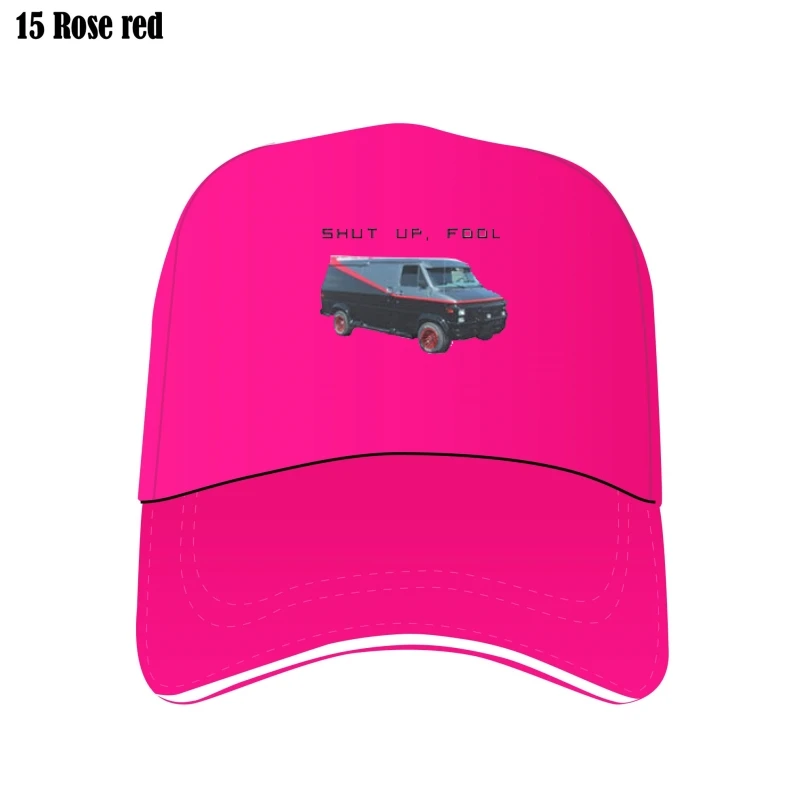 

Retro A Team Van Printed Bill Hats Shut Up Fool Bill Hats Men Custom Hat