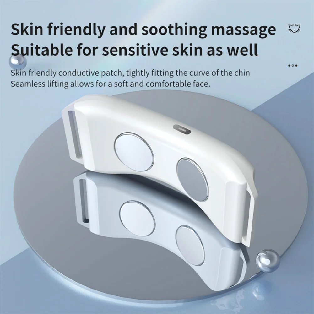 Ems Pulse Face Slimming Device, Double Chin Remover, Facial V Shape Slimming,lifting Vibration Hot Compress Facial Care Massager 5