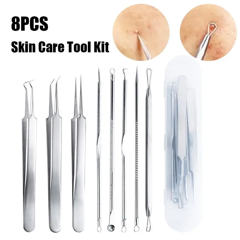 

Cleaner Stainless Steel Makeup Tool Acne Pimple Extractor Face Care Tool Pimple Removing Skin Care Tool Kit Blackhead Removing