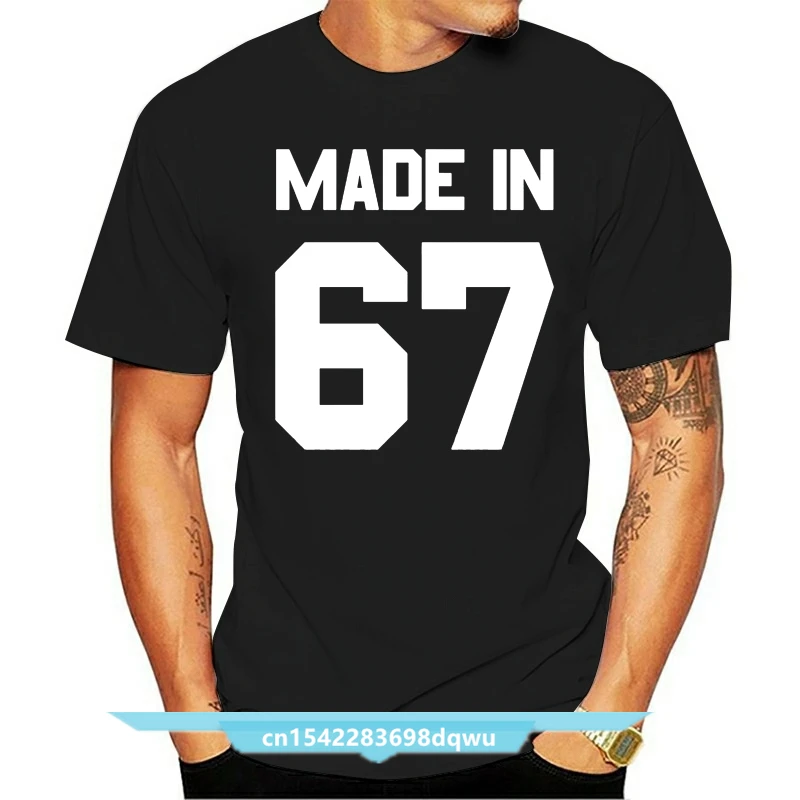 

Made In '67 - Mens T-Shirt - 13 Colours - 49th Birthday - Present - Gift -1967 Print T Shirt Mens Short Sleeve Hot Tops