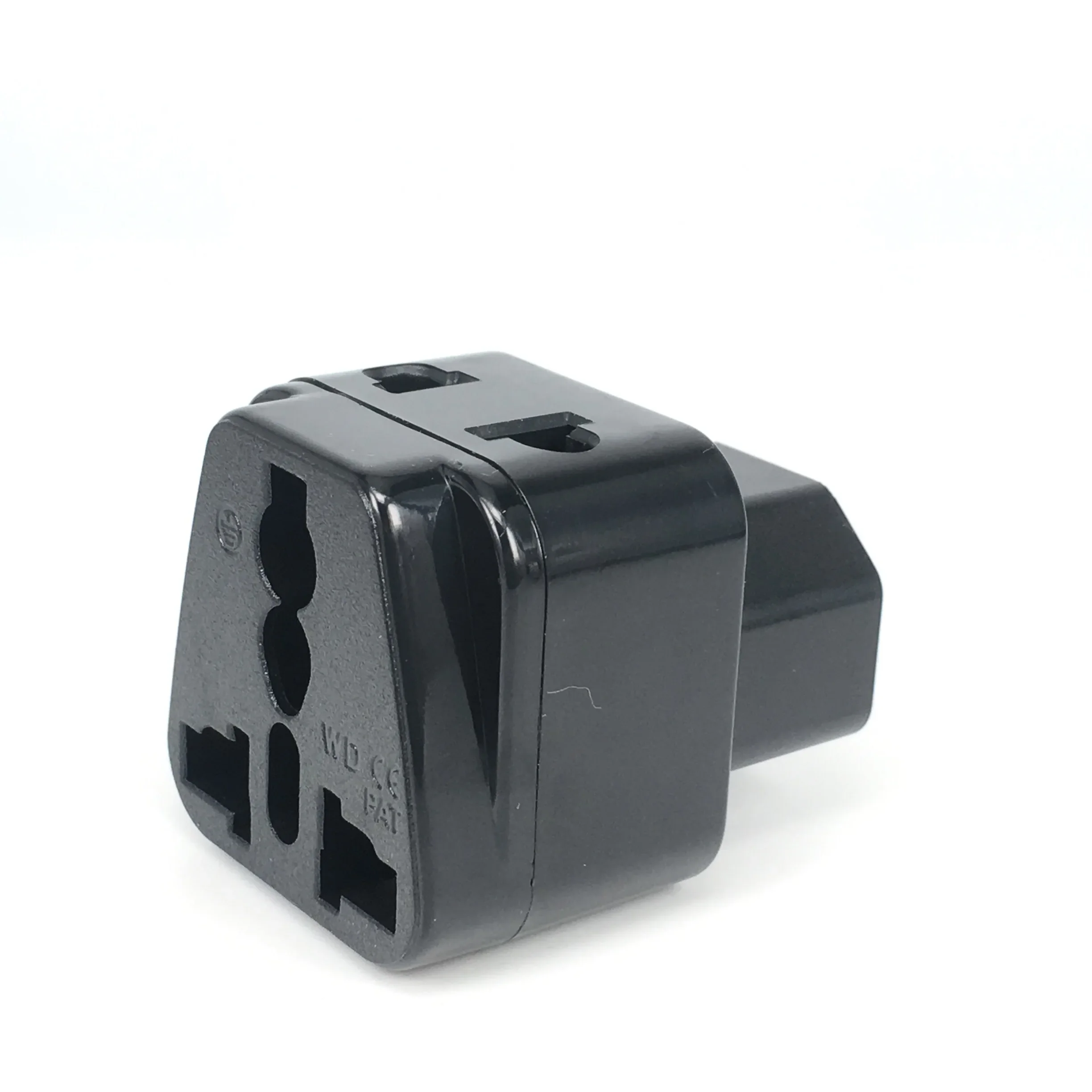 250v 10a Copper IEC320 C13 C14 Receptacle PDU UPS 2 in 1 Power Adapter Plug