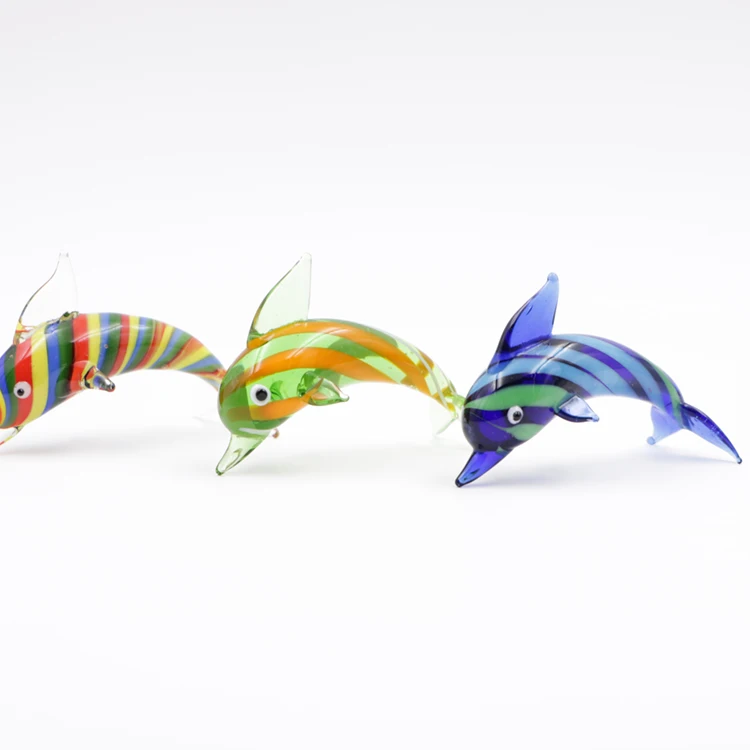 

Wholesale multitudinous fish in the sea home glass ornaments figurines