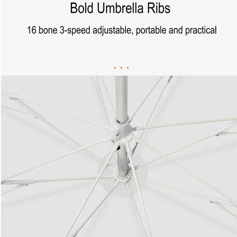 Outdoor Fishing Umbrella Triple Fold Portable Camping Beach Umbrella Sun Protection One Layer Patio Umbrellas Silver Adhesive fold parasol