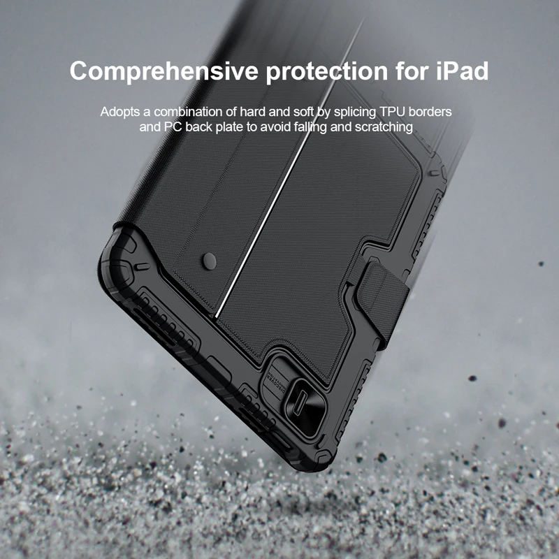 para ipad teclado caso nillkin sem fio amortecedor combo removível teclado capa de couro para ipad gen