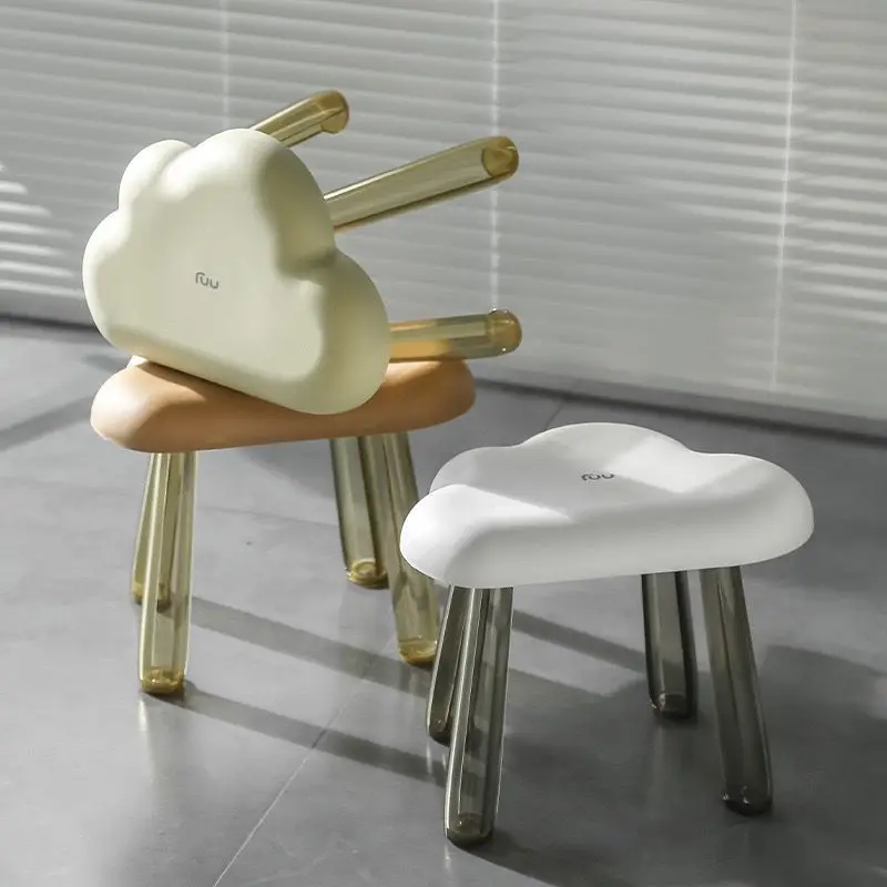 

2023Small Bench Bathroom Non-Slip Bath Stool Creative Living Room Coffee Table Children's Cloud Stool Household Thickened Stools