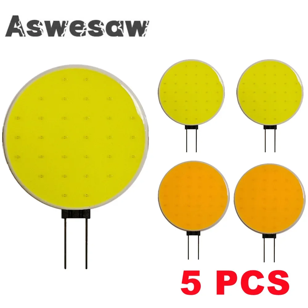 G4 Cob Dc12V 5W 7W Led Bianco Caldo 18 30 Chip Sostituiscono La Lampada Alogena Spot Light Bulbadatto Per L'Illuminazione Domestica Sorgente Luminosa 
