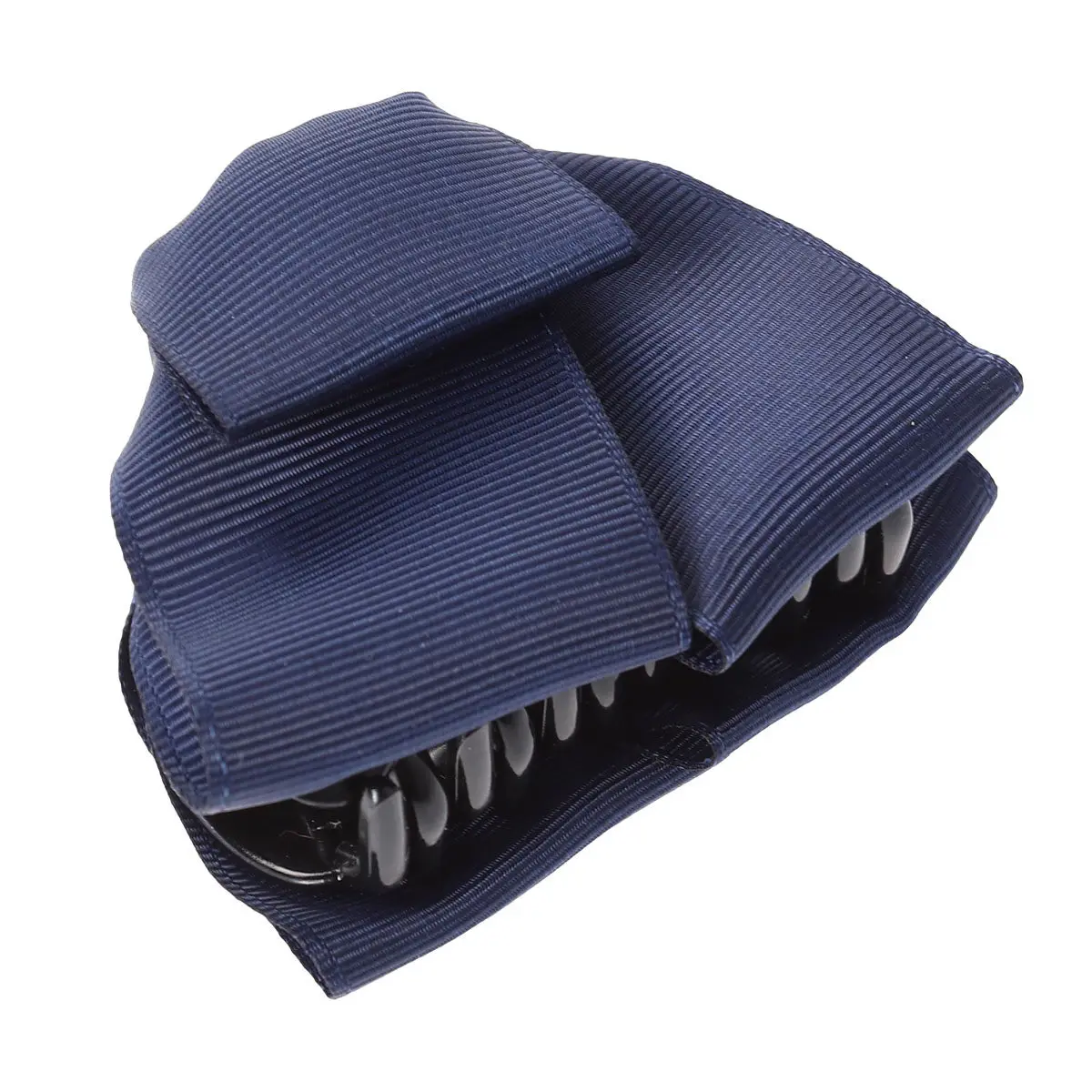 나비 매듭 집게핀 중간 사이즈 더블 보우 진주 라인스톤 헤어 집게핀 여성용 우아한 파티 데일리 헤어 액세서리