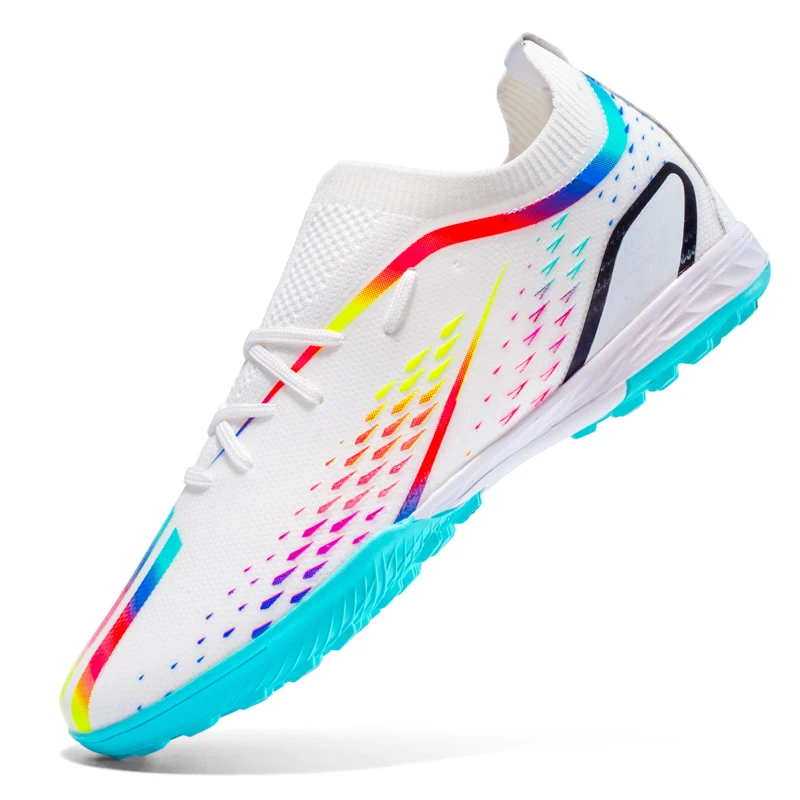 Description Picture 6 of itemHigh Quality Ultralight Mens Soccer Shoes Non-Slip Turf Soccer Cleats for Kid TF/FG Training Football Boots Chuteira Campo