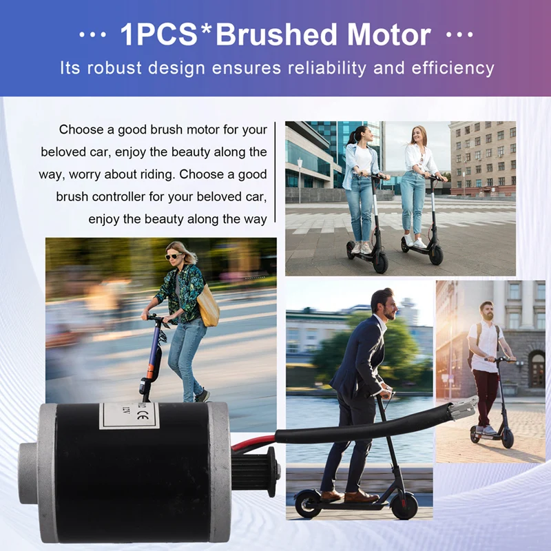 120W 12V Brushed DC Motor For E-Bike And Electric Scooter High Speed MY6812 Motor Ideal For DIY Enthusiasts
