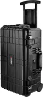 Carry-On Travel Roller Gear, Camera, Drones, Tools, Equipment Hard Case Waterproof with Foam Black 2