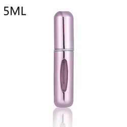 Portable 8/5ml Refillable Perfume Atomizer - Mini Aluminum Spray Bottle (5ml pink)
