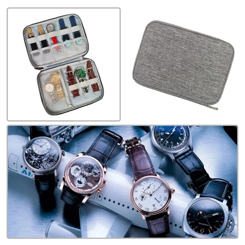 Portable Watch Band Storage Case Waterproof Travel Organizer Bag