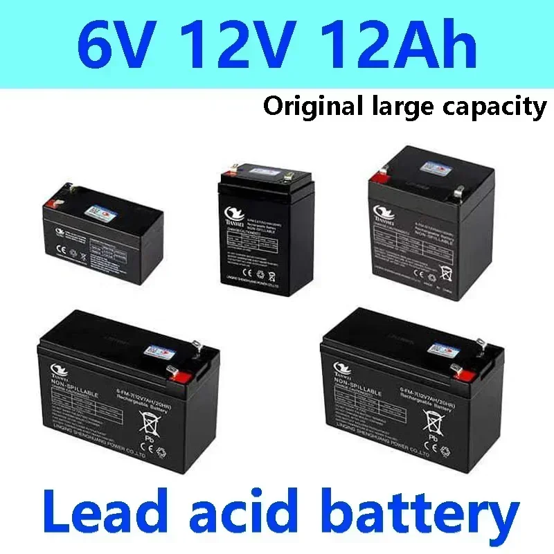 Potenti Veicoli Elettrici Per Bambini Macchinine Moto Passeggini Batteria 6 V5Ah 8Ah 10Ah 12Ah,12 V5Ah 7Ah 8Ah 12Ah