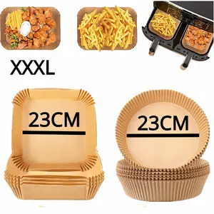 Dicasser Air Fryer Disposable Paper Liner Non-Stick Mat Pastry Tools  Kitchen Oven Baking Paper Oil Proof Absorber 