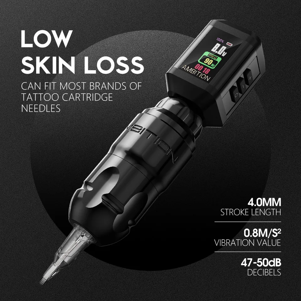 Ambition Lutin Tattoomachine タトゥーマシン Ambition Lutin Rotary Tattoo Machine Short Pen