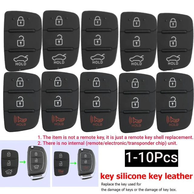 EllYECU-Clé de voiture télécommandée à rabat, porte-clés de remplacement, 3  boutons, 2008 MHz, puce 4D60 ID46, compatible avec Hyundai Feat 35, 20 I30  I20, 2014-433 - AliExpress
