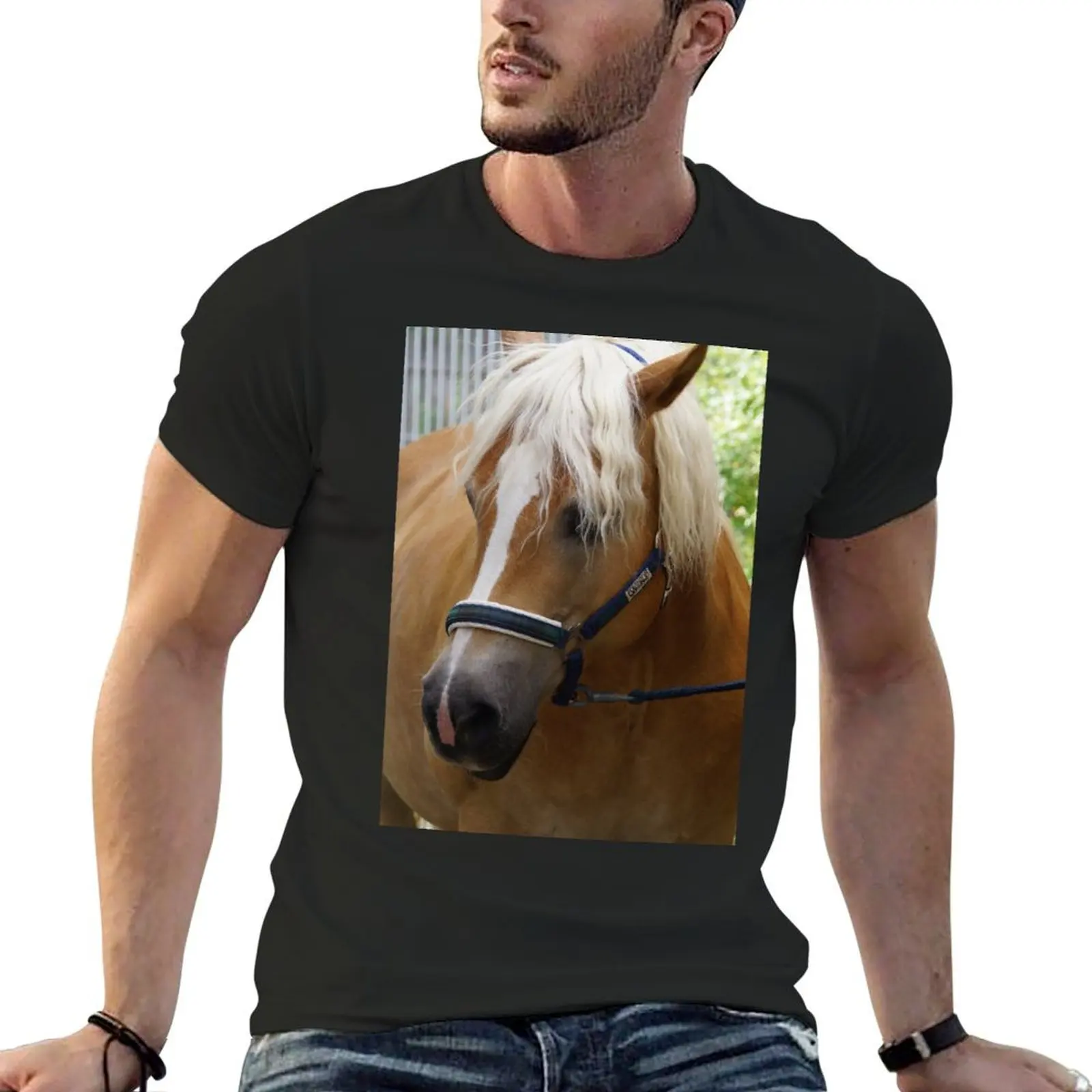 

Haflinger T-Shirt animal prinfor boys vintage graphic tee outfits for men