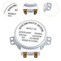Plateau tournant pour four à micro-ondes, robuste, professionnel, courant alternatif, 220-240V, raccords de mise à niveau en métal, électrique synchrone 5