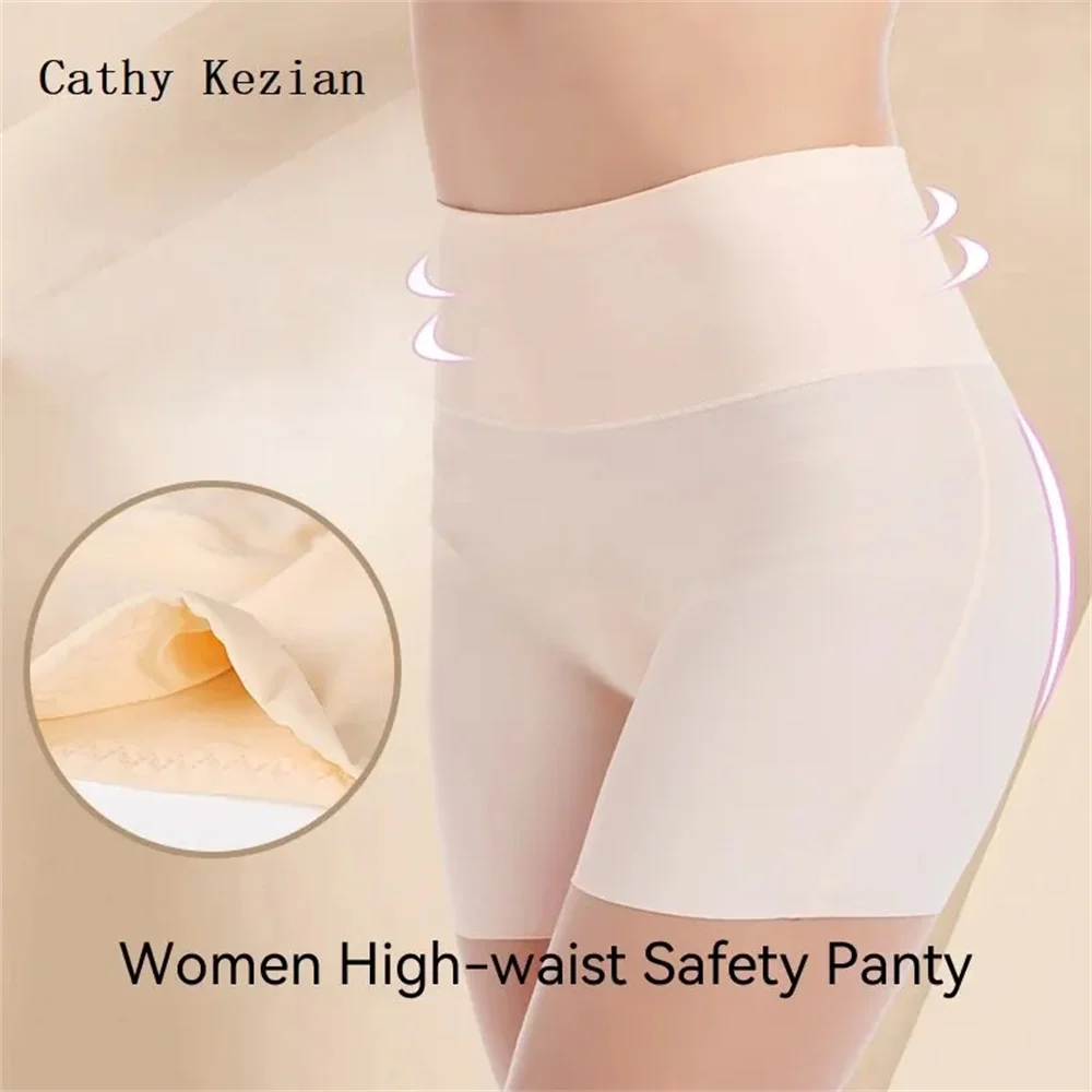 High Waist Panties Safety Short Pants Anti Exposure Underwear Corset Pants Women Shorts M L XL Ice Silk Traceless