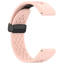 Silicone Quick Fit Magnetic Watch Strap - 22mm & 26mm - 20mm (Pink)