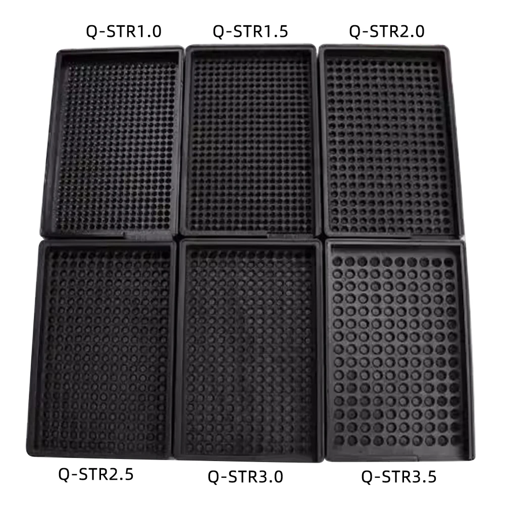 Q-STR ESD antistatic screw tray Hard plastic screw tray Tray Six sizes of the tray Can put a variety of specifications screws 6