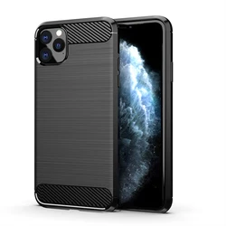 Luxury Shockproof Soft Case - High - Quality Cell Phone Cover for Men & Women in Red, Black, and Blue (Black)