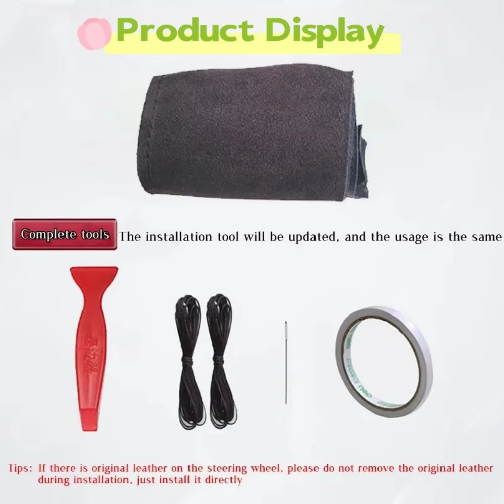Coprivolante per auto per BMW Nuovo 5 6 7 8 Serie G30 G32 G14 G15 G16 Pelle scamosciata personalizzata FAI DA TE Volante Wrap Accessori auto - Image 5