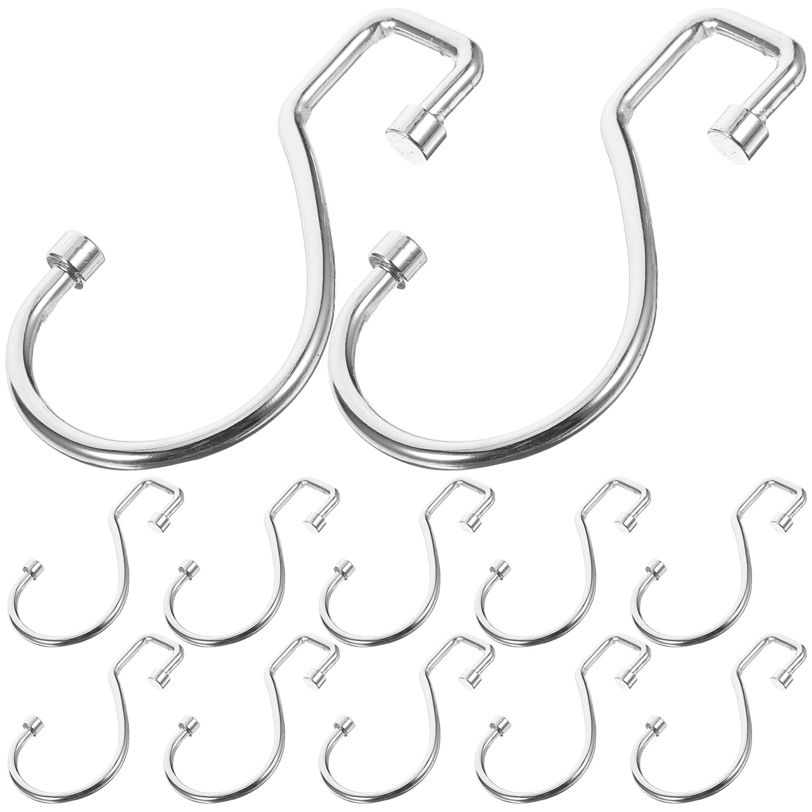 

12pcs Curtain Holdback Curtain Hook Bathroom Shower Hook Drape Hook Fixing Hanger