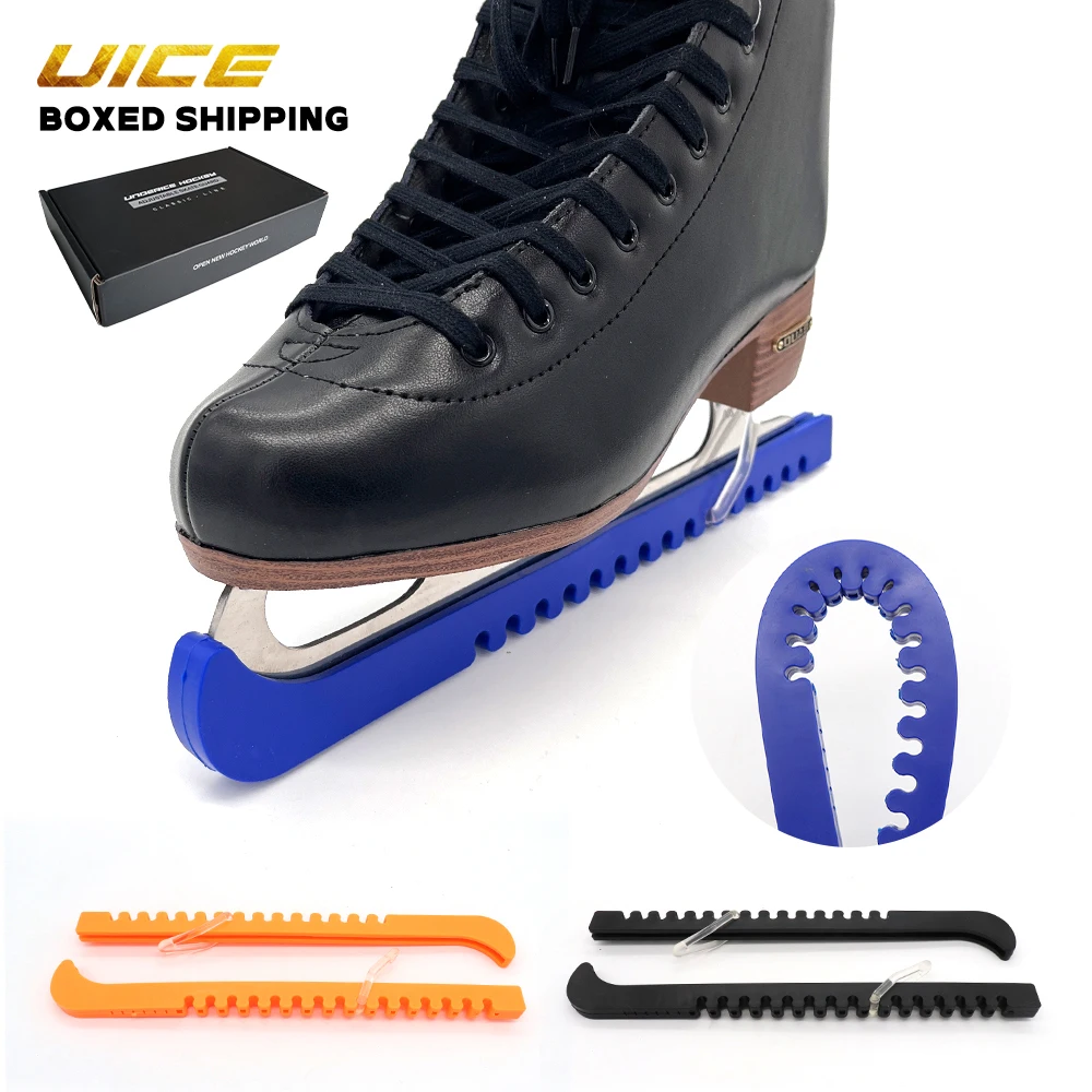 1 Pair Ice Skating Shoes Blade Cover Portable Universal Ice Skate Skates Adjustable Protective Skate Blade Accessories