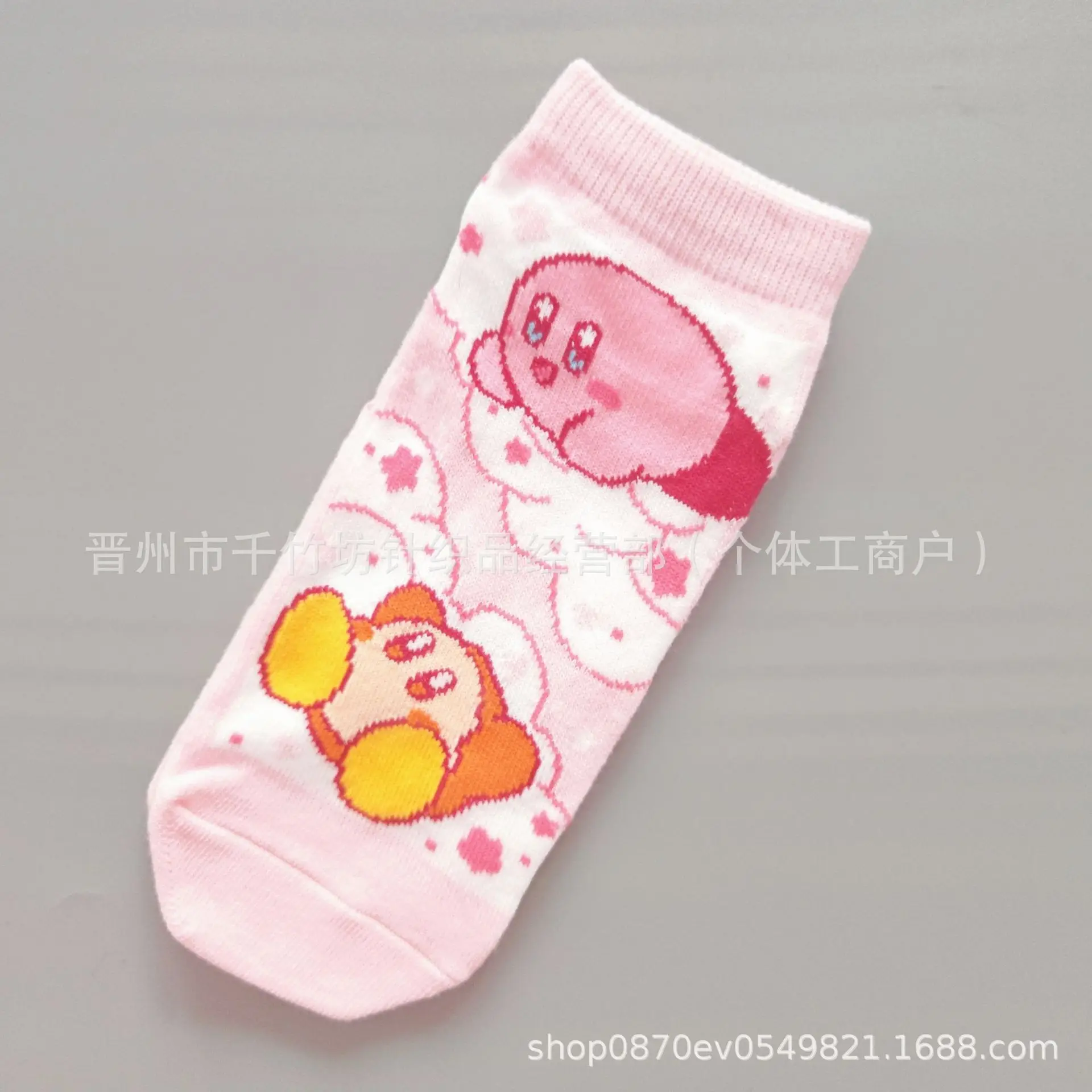 Anime Kirby Herrensocken Cartoon Knöchelsocken Modetrend Tube Cosplay Socken Sportsocken – Detail 8