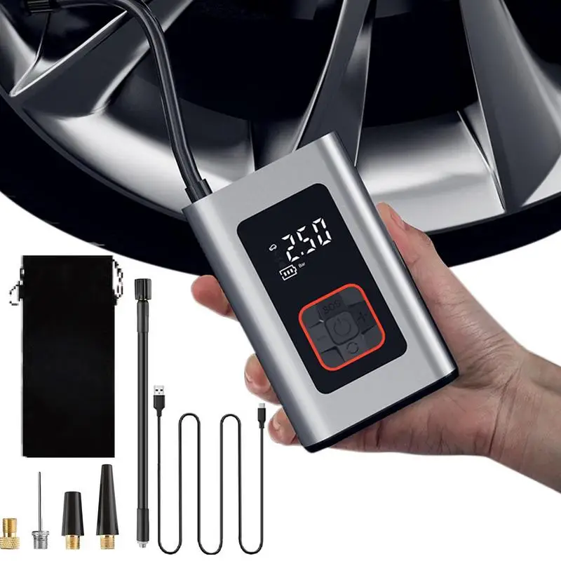 

Car Tire Inflator Portable Tire Air Compressor Electric Pump Multipurpose Tire Air Compressor Car Bike Motorcycle With Digital