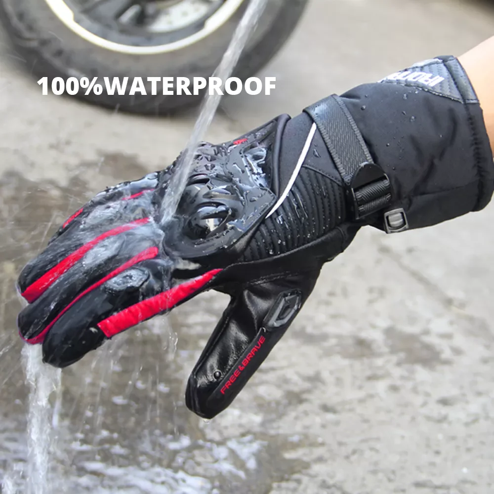 NEW2023 Men Motorcycle Gloves Winter Waterproof Warm Moto Guantes Touch Screen Motorbike Riding Gloves Motorcros Protective