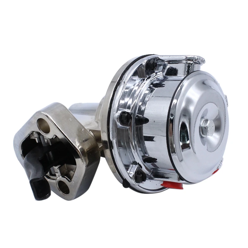 Chevy 소형 블록 기계식 연료 펌프, 밸브 2 개, 80 GPH 8 PSI - SBC (262-400), 크롬 자동차 액세서리, V8